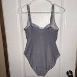 Nip Tuck Swim Sorrento Stripe Joanne Swimsuit Womens 10 Ruched Slimming 1 Pc Black Photo 2