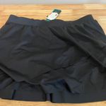 Aqua Green  Women's Plus Size Black UPF 50 Shaping Swim Skirt - Size X - NWT Photo 1
