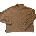 LNA Brown Rust Ribbed Women Turtleneck Long Sleeve Top Size XS Photo 1