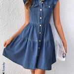 SheIn  Denim Dress Mini Photo 0