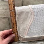 Vintage Carlos Falchi Creamy White crossbody Snakeskin Leather Clutch Classy Photo 4