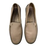 Tod's  Driving Loafers Penny Slip On Flats Leather‎ Rubber Beige Size 37 US 7 Photo 1