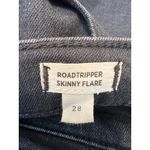 Madewell  Skinny Flare Jeans in Bell haven Black Wash: Slit-Hem Edition Size: 28 Photo 6