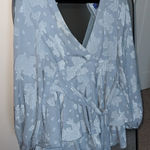 Boutique Floral Blue Romper Photo 0