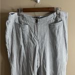 J. Jill womens Light Gray Striped Dress Pants linen stretch size 16 Photo 4
