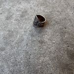 Vintage Native American 925 Sterling Silver Engraved Women’s Size 7.5” Blue Photo 9