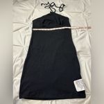 ASOS Design Rib Halter Mini Dress with Seam Detail Photo 4