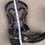 Stetson Western Harness Cowboy Boots Men 6.5 Biker Outlaw Snip Toe Handcrafted Leather Festival Rocker Brown Photo 7