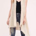 Anthropologie Angel of the North Lua Pointelle Cardigan Sweater Vest Size XS/S Photo 3