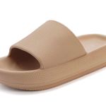 Taupe Cloud Sole Non Slip On Sandal Tan Size 7 Photo 4
