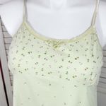 Vintage Opposite Floral Flannel Babydoll Nightgown Green Pink XL Photo 4