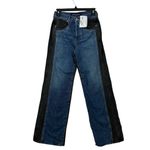 Veronica Beard $495 Taylor wide-leg two-tone jeans 24 Photo 1