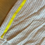 Sundry  Evereve Pop Stripe‎ Button Up Long Sleeve Shirt Chanterelle White Photo 5