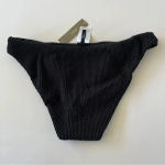 J.Crew Scrunchie hipster bikini bottom in Black Size Medium New with Tags! Photo 5