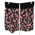 Lands End Board Skort Womens 4 Black Paisley Floral Quick Dry Active Swim Skirt Photo 7