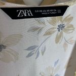 ZARA  Puff Sleeve Floral Button Front Top XS Photo 5