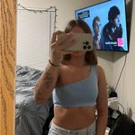PacSun  Sky Blue One-Shoulder Sports Bra Photo 2
