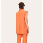 NWT Stine Goya Urban Organic Cotton Blend Oversized Vest Grapefruit Small $460 Orange Photo 1