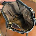 Vince Camuto ‎ Black Leather Large Foldover Crossbody Tote Bag versatile classic Photo 5