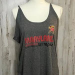 Rivalry Threads NWT Maryland Terrapins Women's Large Gray Sleeveless Tank‎ Top Casual Summer Photo 0