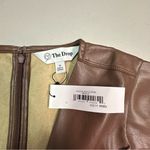 The Drop | Chic Brown Faux Leather Dress Size M Photo 4