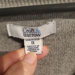 Croft & Barrow  Gray V-Neck Sweatshirt Photo 1