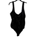 Good American  Velvet Bodysuit Sleeveless Black Tank Top‎ Sexy 3XL Photo 4