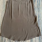 Brunello Cucinelli Taupe Silk Blend Tank Size Medium Layering Top Light Brown Photo 2