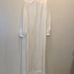 Unique Vintage Le Voy's Size XL Vintage White Long Chiffon Robe Peignoir Lingerie Nightgown Photo 5