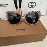 Burberry  luxxotica Orange and White Patterned Sunglasses Photo 2