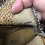 Report taupe perforated open toe wedge booties size 8 western women's shoes Photo 4