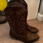 Cat and jack  Brown Zipper Western Cowboy Boots Size 5 Youth Size 7 Woman’s Photo 0