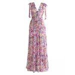 Shoshanna  Zahra Floral Gown in Blush Pink 2 Womens Long Maxi dress Photo 8