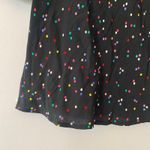 RIXO Target Black Colorful Polkadot Puff Sleeve Long Sleeve Mini Dress Women's 2 Photo 5