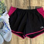 The North Face  Black Pink Athletic Lined Running Shorts Women’s Medium Photo 0