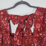 Band of Gypsies Band of the Free Red and Pink Floral Boho Crop Top Size Small NWT Red Crop Top Photo 4