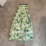 Lulakate Strapless Floral Bridesmaids Dress Green Size 8 Photo 1
