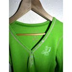 Victoria's Secret  PINK Lime Green Y2K Style Long Sleeve Size Medium‎ Photo 3