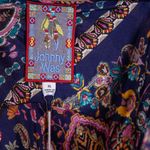 Johnny Was NEW Omo Burnout Peony Fully Lined Velvet Velour Multi Maxi Dress XL Photo 1