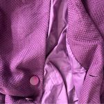JOHN PAUL RICHARD Purple Basket Weave Fabric Coat Big Buttons Womens Size Medium Photo 9