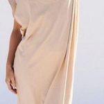 Free People  Beach NWT Size Medium Tan Carta Tee Shirt Midi Dress Comfort Boho Photo 0