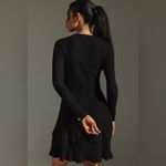 Anthropologie NWT The Sommerset Collection Black Sweater Mini Dress XL Photo 7