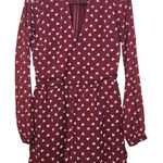 Abercrombie & Fitch Abercrombi & Fitch Floral Flower Romper V Cut Long Sleeve Size 2 Long Sleeve Photo 0