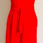 Calvin Klein Belted Wide Leg Jumpsuit Photo 1