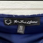 For Love & Lemons  Midnight Blue Lace Mini Skirt Size Small Photo 3