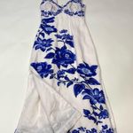 Farm Rio  Off-White Floral Cascade Wavy Midi Dress Size XXS Photo 4