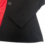 Tahari Striped Career Blazer Suit Jacket Black Professional wear Office Size 6 Photo 3