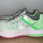 Nike  Women's Zoom Winflo 2 Running Shoe Size 9 White/Metallic Silver/Pink/Green Photo 0