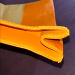 Tommy Bahama Tan and Orange Burlap Tote Photo 4