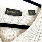 Timberland  Vintage Y2K S Women's V-neck cable-knit sweater Cream Fisherman Photo 1